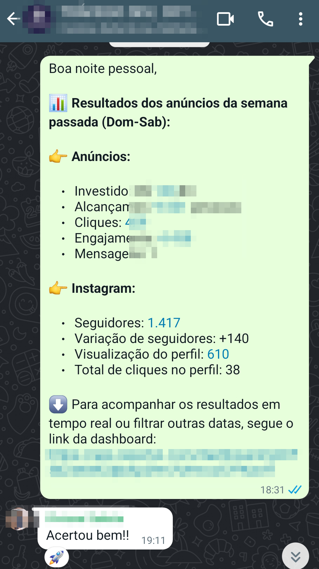 Captura de depoimento de cliente pelo WhatsApp, 16