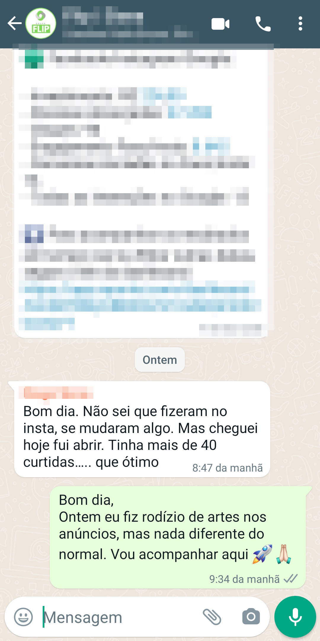 Captura de depoimento de cliente pelo WhatsApp, 3